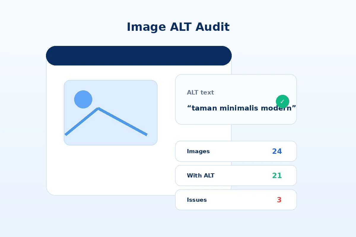 Ringkasan pemeriksaan ALT pada gambar website