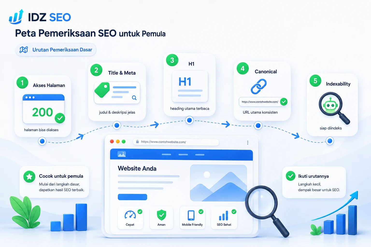 Peta pemeriksaan SEO untuk pemula di IDZ SEO