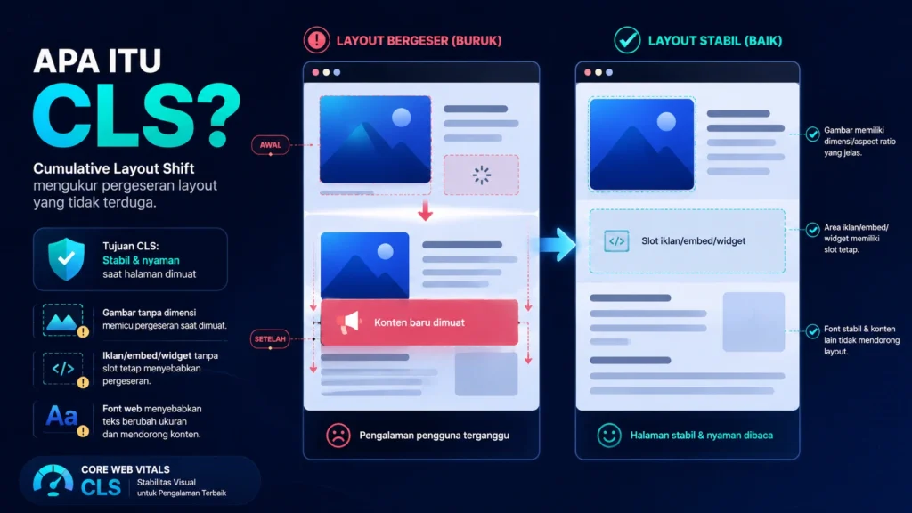 Apa Itu CLS? Penyebab Layout Bergeser dan Cara Menjaga Stabilitas Visual