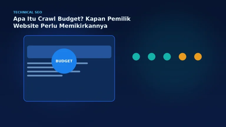 Apa Itu Crawl Budget? Kapan Pemilik Website Perlu Memikirkannya