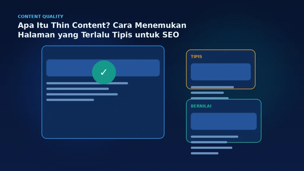 Apa Itu Thin Content? Cara Menemukan Halaman yang Terlalu Tipis untuk SEO