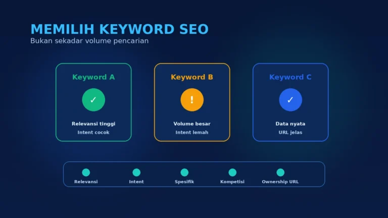 Cara Memilih Keyword SEO: Jangan Hanya Melihat Volume Pencarian