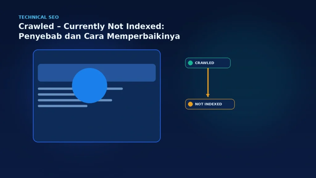 Crawled – Currently Not Indexed: Penyebab dan Cara Memperbaikinya
