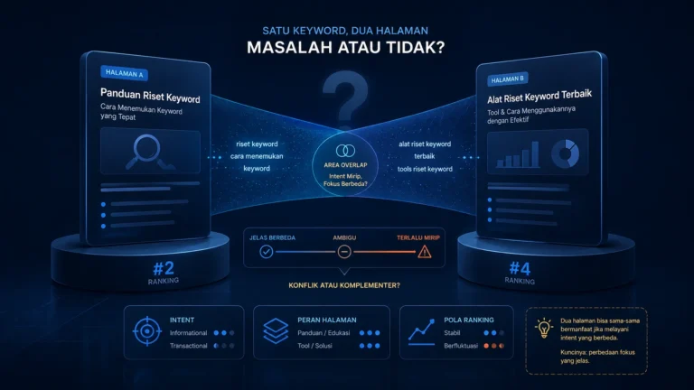 Dua Halaman Ranking untuk Keyword yang Sama: Masalah atau Tidak?