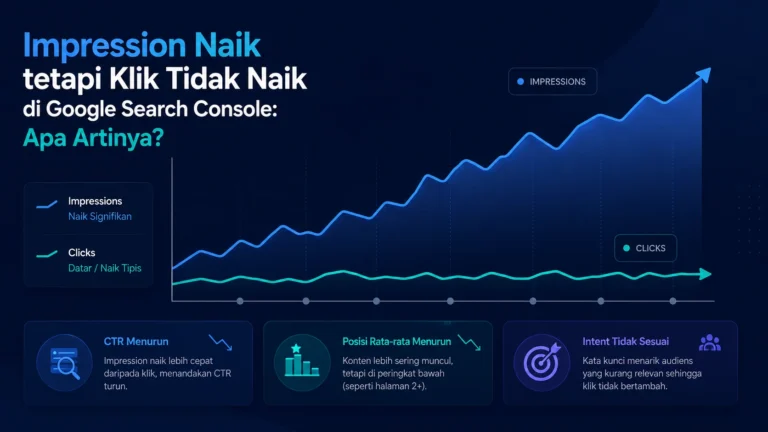 Impression Naik tetapi Klik Tidak Naik di Google Search Console: Apa Artinya?