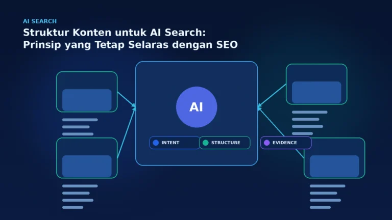 Struktur Konten untuk AI Search: Prinsip yang Tetap Selaras dengan SEO